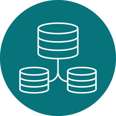 Plurality of Sources icon single vector illustration