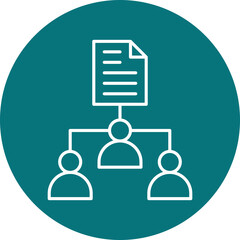 Classification icon single vector illustration