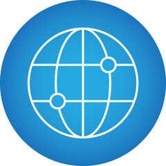 Globality icon single vector illustration