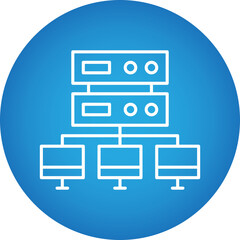 Load balancing icon single vector illustration
