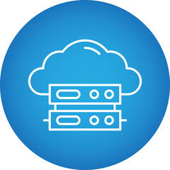 Cloud Computing icon single vector illustration