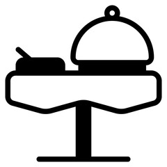 banquet icon with mixed style. Suitable for website design, logo, app, UI and etc. Based on the size of the icon in general, so it can be reduced.