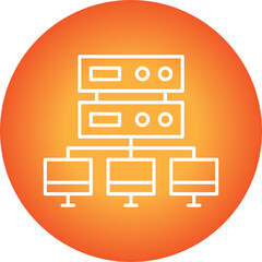 Load balancing icon single vector illustration