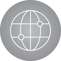 Globality icon single vector illustration