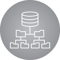 Structured Data icon single vector illustration