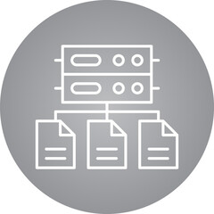 Data Aggregation icon single vector illustration