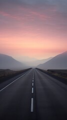 Empty highway outdoors horizon freeway.