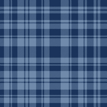 plaid tartan seamless repeat pattern. This is a blue navy blue checkered plaid vector illustration. Design for decorative,wallpaper,shirts,clothing,tablecloths,wrapping,textile,fabric,texture