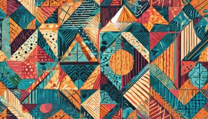 Bold Geometric Pattern in Modern Style