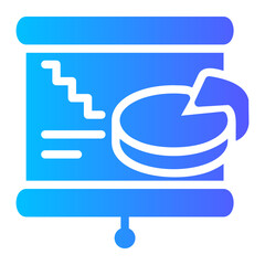 diagram Gradient icon