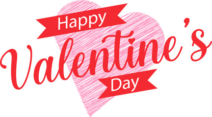 Happy valentine's day, vector illustration