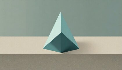 Fototapeta premium Minimalist Geometric Shape on Plain Background