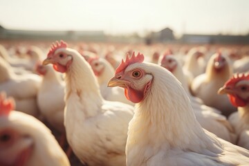 Fototapeta premium Chicken poultry animal bird.