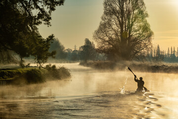 Kayaking on a Frosty Dawn.