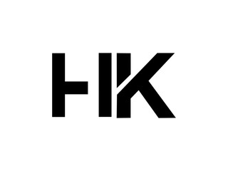 Fototapeta premium HK Logo Design Vector Art