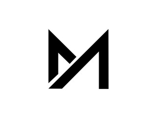 M Logo Design Vector Art