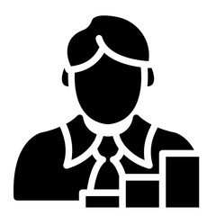 career promotion Solid icon
