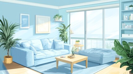 Obraz premium living room interior