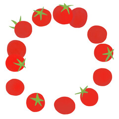 ミニトマトの丸いフレーム