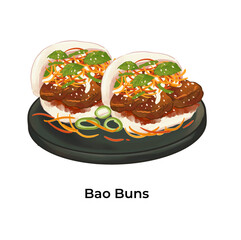 Chinese Traditional Cuisine Bao Buns