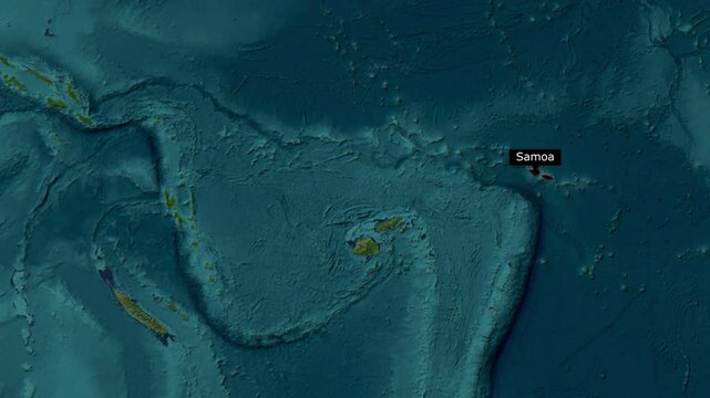 Samoa Map Zooming In. Exploring the Details of the Samoa Map