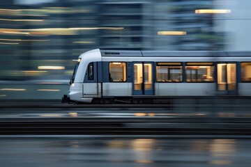 Blank white train transportation railway city.