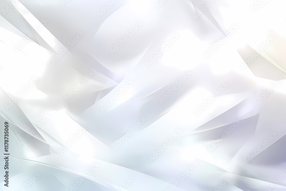 Wall mural soft ethereal white background with flowing light patterns and tones