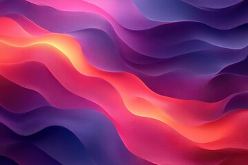Obraz premium Soft gradients with smooth 3D transitions, blending depth and curvature into vibrant, glowing visuals