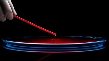 Technician wiping the dipstick to check oil level after a change