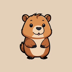 capybara cartoon vector design