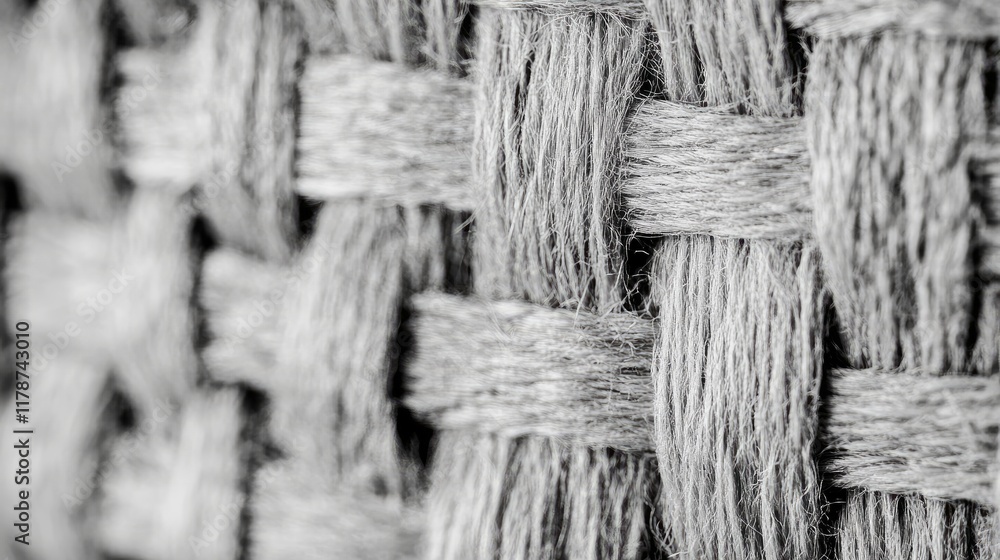 Aufkleber textured gray fabric detail showcasing intricate woven patterns and soft fibers in close-up view.