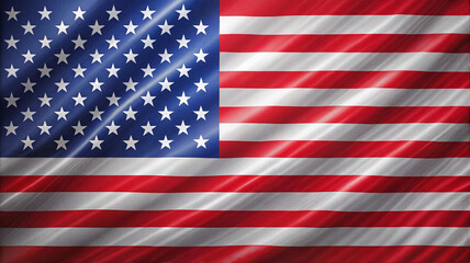 Fototapeta premium American flag waving in the wind