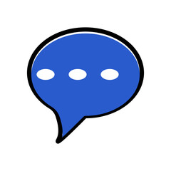 Fototapeta premium chat speech bubble icon vector design template