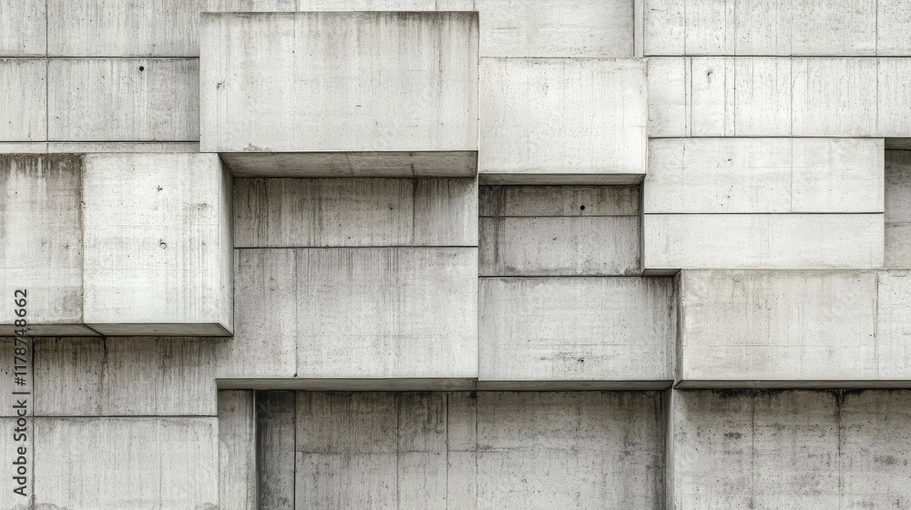 Poster abstract concrete wall texture with geometric patterns and modern architectural design elements