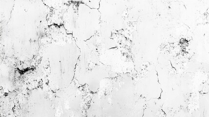 White cracked wall texture depicting age neglect and wear suitable for backgrounds or artistic projects in design and photography