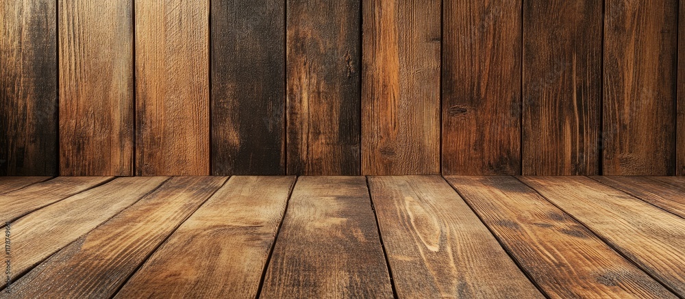 Poster carmel maple colored wooden texture with empty copy space for text and background design elements