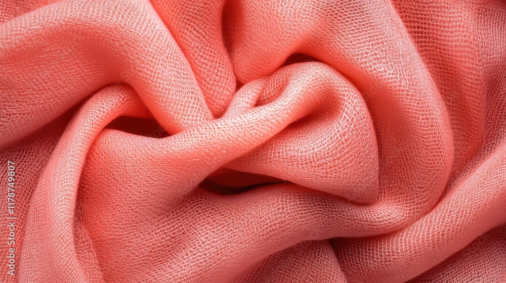 Aufkleber coral hue soft textile texture background for elegant design and layout applications