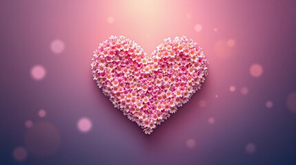 Whimsical flower heart design for valentines day wedding cards romantic gifts cozy home decor anniversary themes and love art ideas