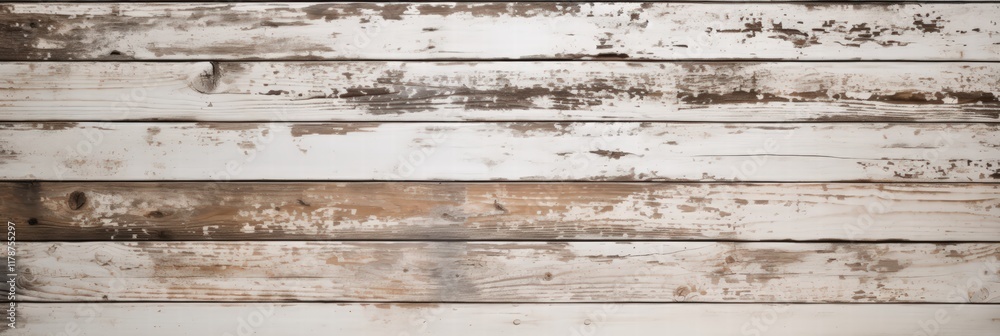 Poster weathered old white wooden board texture with rustic charm featuring distressed surface and natural 