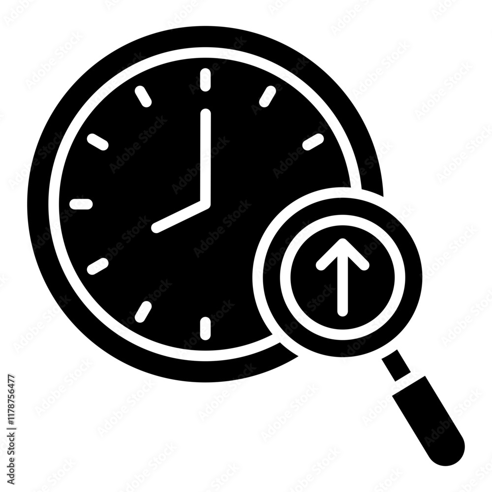 Poster uptime monitoring icon element for design
