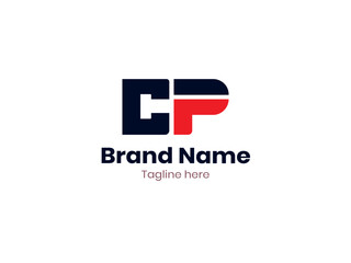 CP Letter Initial Logo Design Template Vector
