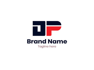 DP Letter Initial Logo Design Template Vector
