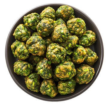 A plate of kothimbir vadi, coriander fritters