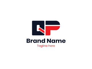 QP Letter Initial Logo Design Template Element