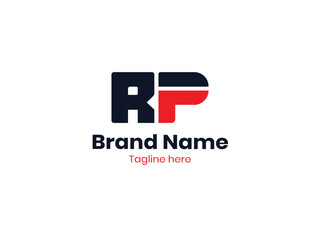 RP Letter Initial Logo Design Template Element