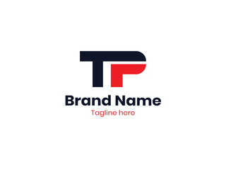 TP Letter Initial Logo Design Template Element