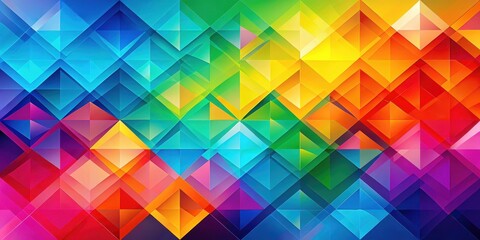Obraz premium geometric abstract background with vibrant colors and shapes, geometric, abstract, background,colorful, vibrant, shapes, design