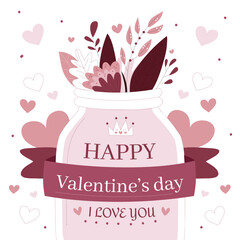 Happy valentines day vector illustration, valentines heart , card t-shirt design