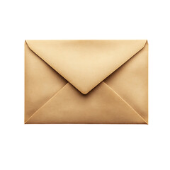 Envelope isolated on white background full depth of field 
