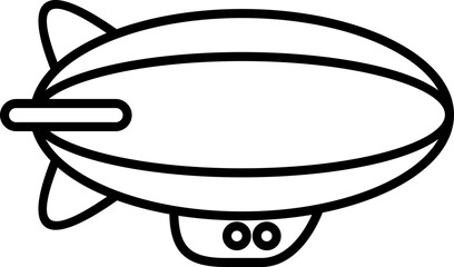 Zappelin Hot Air Ballon Line Style